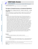 The impact of gonadal hormones on cannabinoid dependence