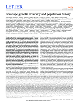 Great ape genetic diversity and population history