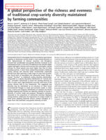 A global perspective of the richness and evenness of traditional crop-variety diversity maintained by farming communities