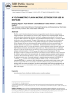 A VOLTAMMETRIC FLAVIN MICROELECTRODE FOR USE IN BIOFILMS