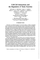 Cell-Cell Interactions and the Regulation of Testis Function