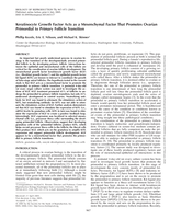 Keratinocyte growth factor acts as a mesenchymal factor that promotes ovarian primordial to primary follicle transition