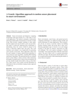 A Genetic Algorithm Approach to Motion Sensor Placement in Smart Environments