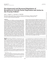 Developmental and Hormonal Regulation of Keratinocyte Growth Factor Expression and Action in the Ovarian Follicle