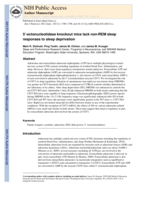 5'-Ectonucleotidase-knockout mice lack non-REM sleep responses to sleep deprivation