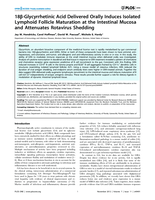 18β-glycyrrhetinic acid delivered orally induces isolated lymphoid follicle maturation at the intestinal mucosa and attenuates rotavirus shedding