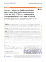 Alterations in sperm DNA methylation, non-coding RNA and histone retention associate with DDT-induced epigenetic transgenerational inheritance of disease