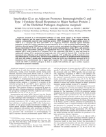 Interleukin-12 as an Adjuvant Promotes Immunoglobulin G and Type 1 Cytokine Recall Responses to Major Surface Protein 2 of the Ehrlichial Pathogen Anaplasma marginale