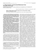 (+)-Pinoresinol/(+)-lariciresinol reductase from Forsythia intermedia. Protein purification, cDNA cloning, heterologous expression and comparison to isoflavone reductase