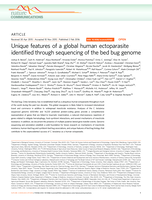 Unique features of a global human ectoparasite identified through sequencing of the bed bug genome