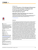 In Vitro Evaluation of the Biological Responses of Canine Macrophages Challenged with PLGA Nanoparticles Containing Monophosphoryl Lipid A