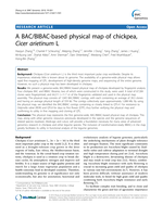 A BAC/BIBAC-based physical map of chickpea, Cicer arietinum L