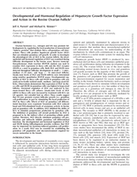 Developmental and hormonal regulation of hepatocyte growth factor expression and action in the bovine ovarian follicle