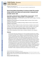 Novel benzylidene-thiazolidine-2,4-diones inhibit Pim protein kinase activity and induce cell cycle arrest in leukemia and prostate cancer cells