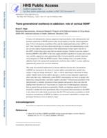 Exploring the epigenetics of cocaine resistance