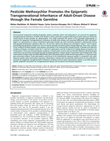 Pesticide methoxychlor promotes the epigenetic transgenerational inheritance of adult-onset disease through the female germline
