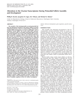 Alterations in the ovarian transcriptome during primordial follicle assembly and development