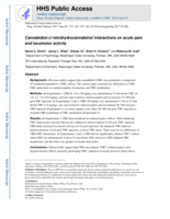Cannabidiol-Δ9-tetrahydrocannabinol interactions on acute pain and locomotor activity