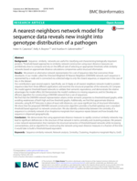 A nearest-neighbors network model for sequence data reveals new insight into genotype distribution of a pathogen