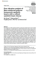 Free vibration analysis of fiber-reinforced polymer honeycomb sandwich beams with a refined sandwich beam theory