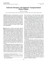 Endocrine disruptors and epigenetic transgenerational disease etiology
