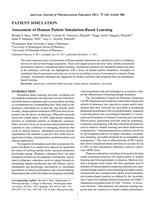 Assessment of Human Patient Simulation-Based Learning
