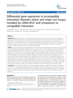 Differential gene expression in incompatible interaction between wheat and stripe rust fungus revealed by cDNA-AFLP and comparison to compatible interaction
