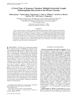 A Novel Type of Sequence Variation: Multiple-Nucleotide Length Polymorphisms Discovered in the Bovine Genome