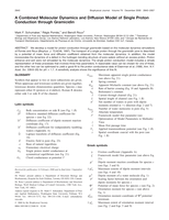 A Combined Molecular Dynamics and Diffusion Model of Single Proton Conduction through Gramicidin