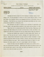 Home Economics News Service, volume 09, number 01: Civilian Food Supplies to Be Cut Next Year; Nutritive Value of Meat Found In Other Foods