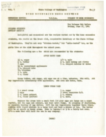 Home Economics News Service, volume 07, number 29: College Students Develop Recipes; Quality Important In Buying Sheets