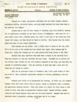 Home Economics News Service, volume 07, number 24: Bananas Considered High-Ranking Food; Expert Gives Tips On What to Seek In Cotton Dresses