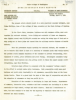 Home Economics News Service, volume 07, number 17: Need Arising For Consumer Education In Present Crisis; Storage Spaces Make Homes More Livable