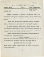 Home Economics News Service, volume 08, number 12: Armaments Take Appliance Place; Proper Care Conserves Fat