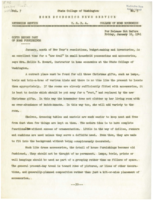 Home Economics News Service, volume 07, number 05: Gifts Become Part of Home Furnishings; Women Fortifying With Buying Tips Before Coat Sales