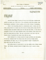 Home Economics News Service, volume 07, number 15: Spring Is the Time to Take Inventory of Kitchen Faults; An Egg a Day Is Diet Rule Easy to Follow