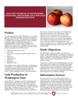 2019 cost estimates of establishing, producing, and packing Gala apples in Washington