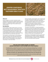 Jointed Goatgrass: Best management practices southern Great Plains