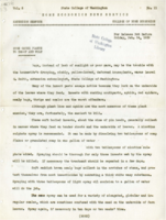 Home Economics News Service, volume 05, number 11: Bugs Cause Plants to Droop and Wilt; Good Food Vital For Adolescents