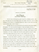 Home Economics News Service, volume 05, number 10: Education For Parenthood; Clean Cleaner Does Best Job