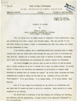 Home Economics News Service, volume 04, number 24: Comments On Clothes; Pressure Cooker Useful Utensil For Food Safety