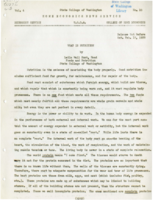 Home Economics News Service, volume 04, number 10: What Is Nutrition; Moderate Oven Plus Thermometer Makes Good Roast