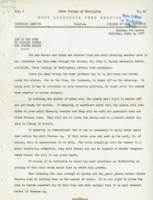 Home Economics News Service, volume 03, number 39: Now Is the Time to Prepare Shrubs For Winter Health; Food Fads and Fallacies