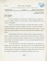 Home Economics News Service, volume 03, number 38: Bulbs Need Care After Flowering; Garnish Materials Should Be Contrast