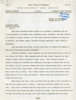 Home Economics News Service, volume 03, number 36: Collecting Plant Materials For Dyes; Appropriate Costume Must Fit Time, Wearer and Rest of Wardrobe