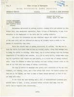 Home Economics News Service, volume 03, number 20: Correct Management of Stove and Utensils Save Electric Bills; Dental Health; Pressing Helps Gives Tailored Look; Food and Health