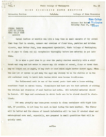 Home Economics News Service, volume 03, number 28: Cereal Insects Live On Little; Heat Kills Them; Is Vegetarianism Based On Sound Science?; Salad Habit Gives Key to Good Health; The Use of Bran In Intestinal Inactivity
