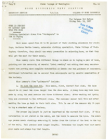 Home Economics News Service, volume 03, number 11: Over 10 Percent of Clothes Cash Goes For Hose; Diet and Longevity; What Are You Worth?; Juiciest Grapefruit Heaviest For Size
