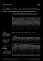 Reduced Order Modeling Methods for Aviation Noise Estimation