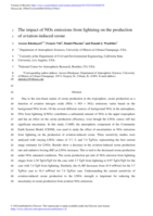 The impact of NOx emissions from lightning on the production of aviation-induced ozone